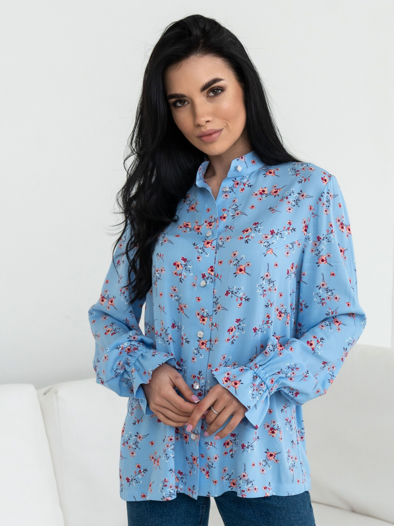 Блуза RiMari модель 0124-blakitnij-print Фото