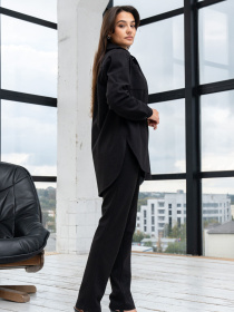 Рубашка повседневная RiMari модель 0323-chornij Рубашка повседневная RiMari модель 0323-chornij Фото