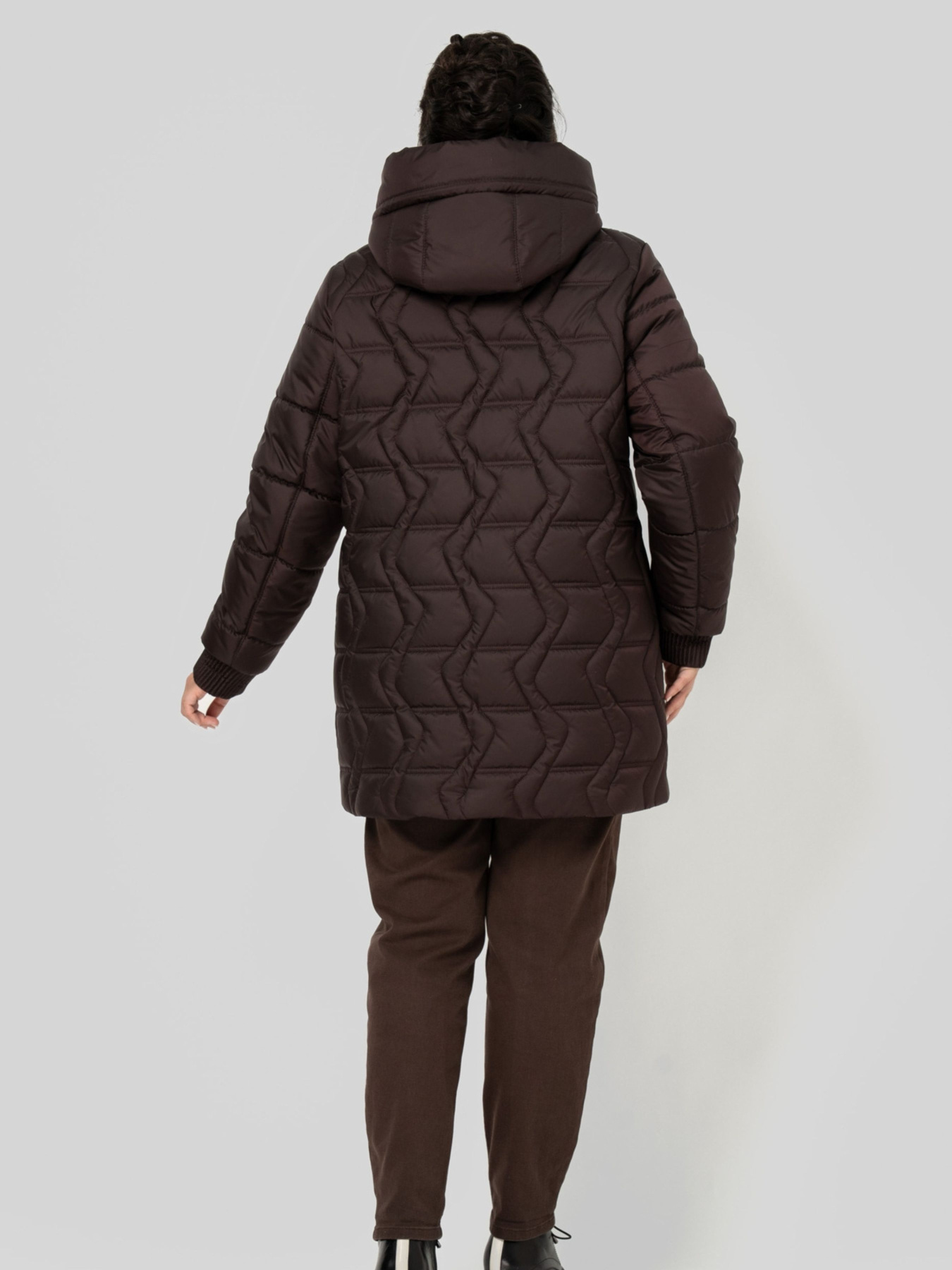 Зимняя куртка All Posa модель ap102524p-grkij-shokolad Фото