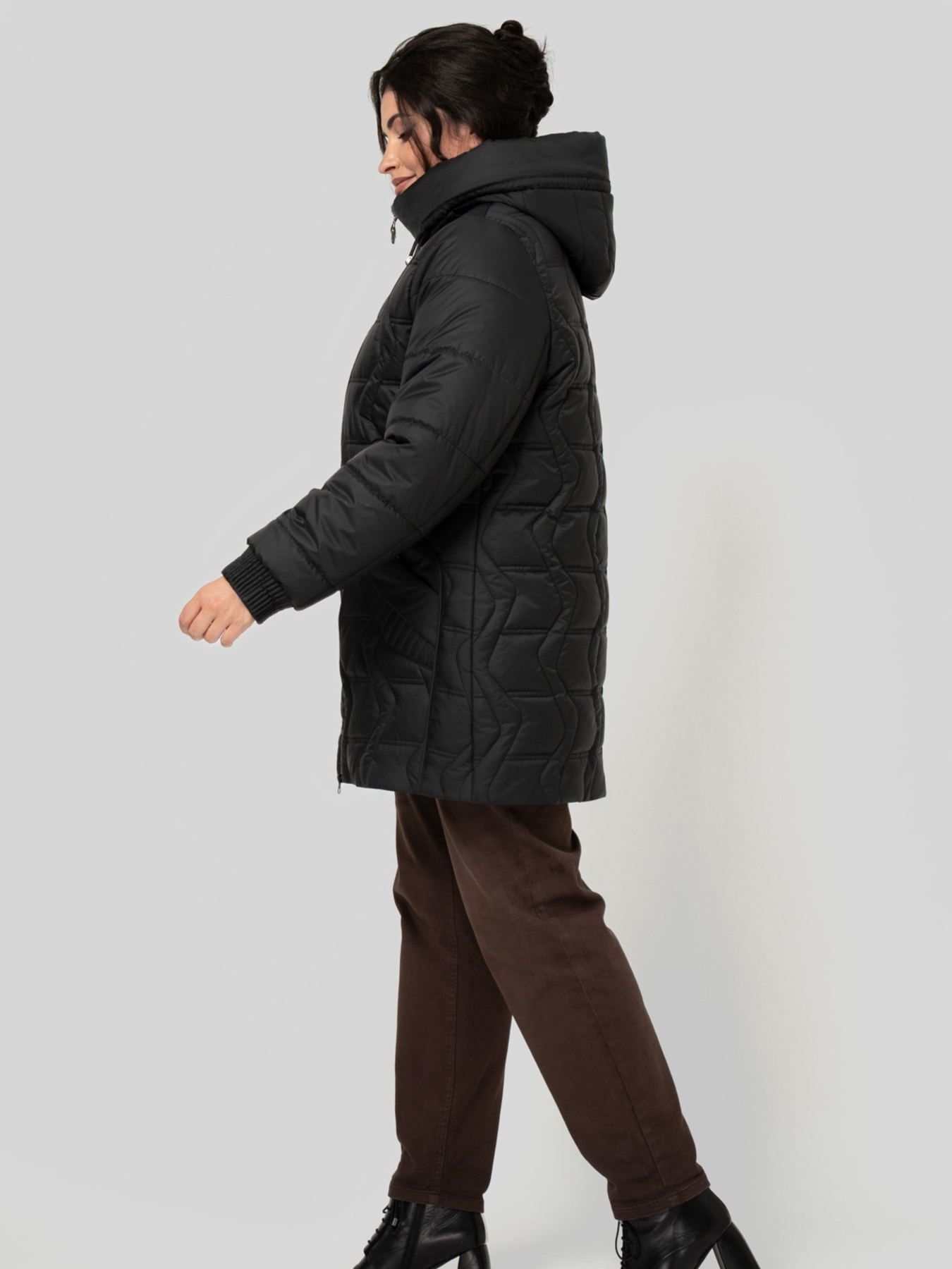 Зимняя куртка All Posa модель ap102524p-chornij Фото