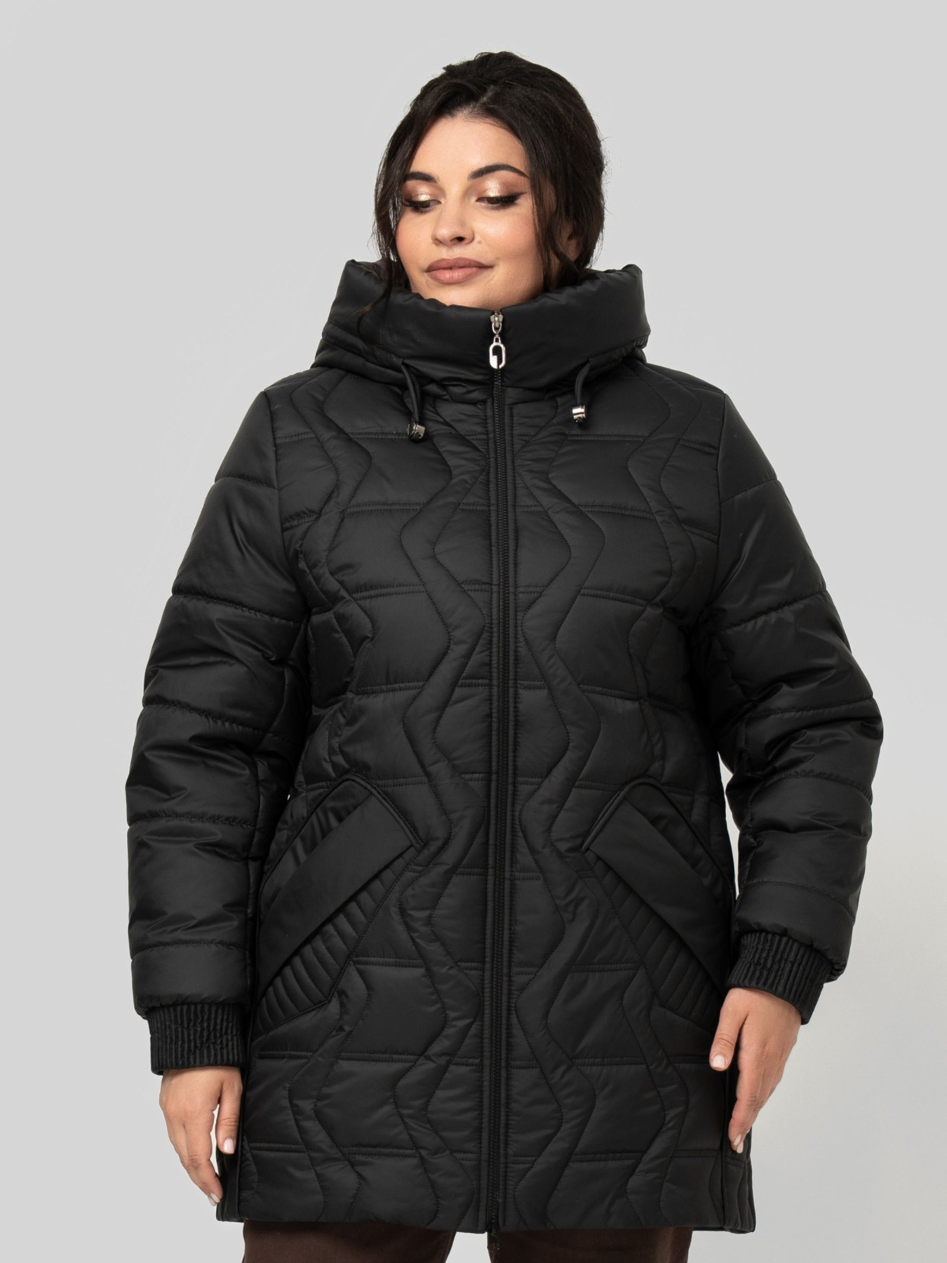 Зимняя куртка All Posa модель ap102524p-chornij Фото