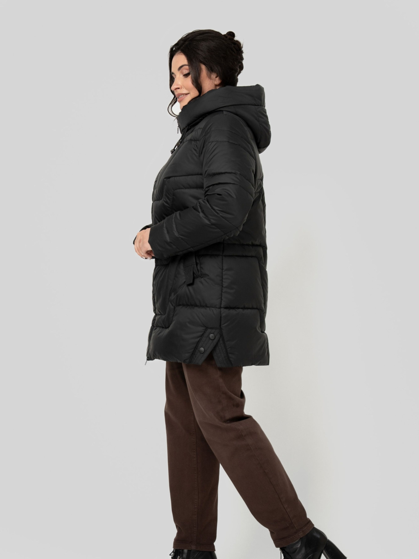 Зимняя куртка All Posa модель ap102480p-chornij Фото