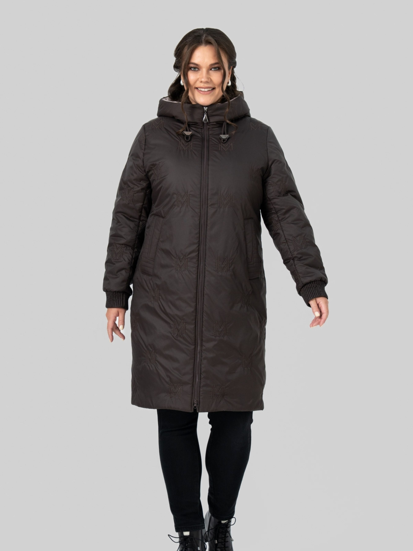 Зимняя куртка All Posa модель ap102571p-grkij-shokolad Фото