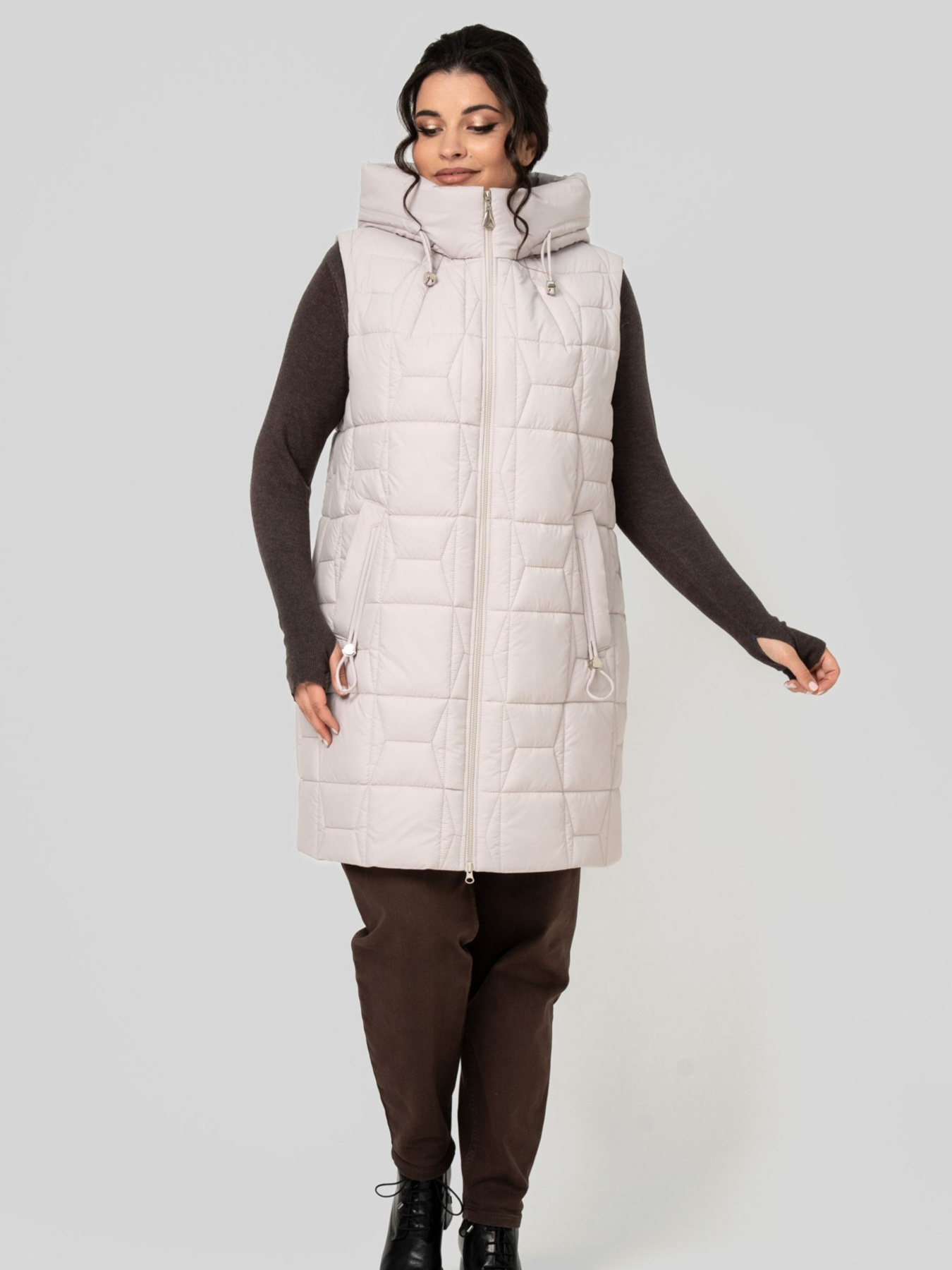 Жилет с утеплителем All Posa модель ap102548p-ld Фото