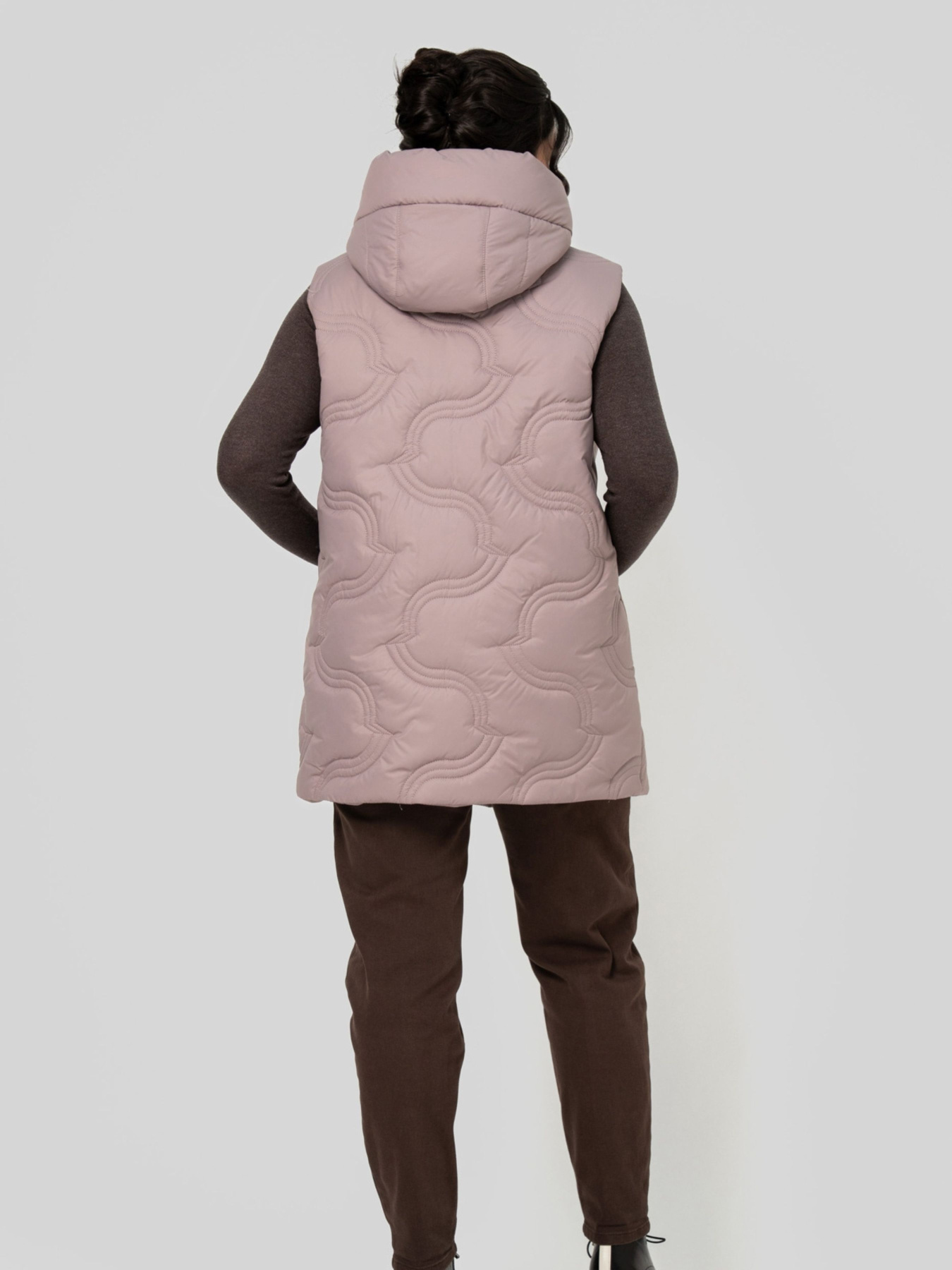 Жилет с утеплителем All Posa модель ap102477p-dimchasta-troqnda Фото