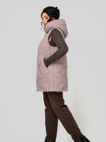 Жилет с утеплителем All Posa модель ap102477p-dimchasta-troqnda Фото