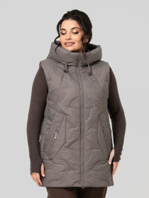 Утепленный жилет All Posa модель ap102477p-moko Утепленный жилет All Posa модель ap102477p-moko Фото