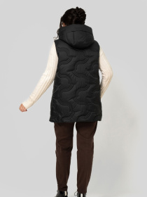 Жилет с утеплителем All Posa модель ap102477p-chornij Фото