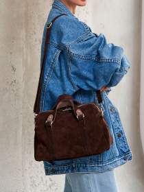 Сумка WeLassie модель zhnocha-shkrqna-sumka-melanq-shokoladnij Фото