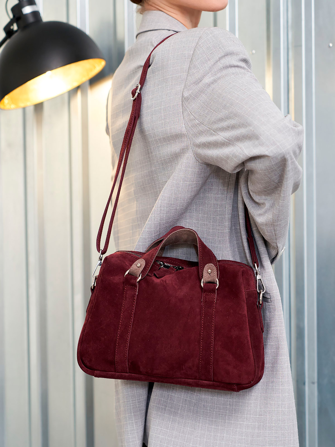 Сумка WeLassie модель zhnocha-shkrqna-sumka-melanq-bordovj Фото