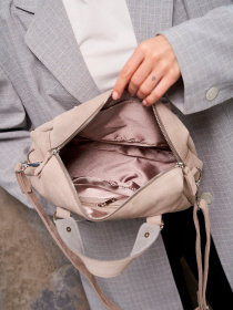 Сумка WeLassie модель zhnocha-shkrqna-sumka-melanq-bezhevij Фото