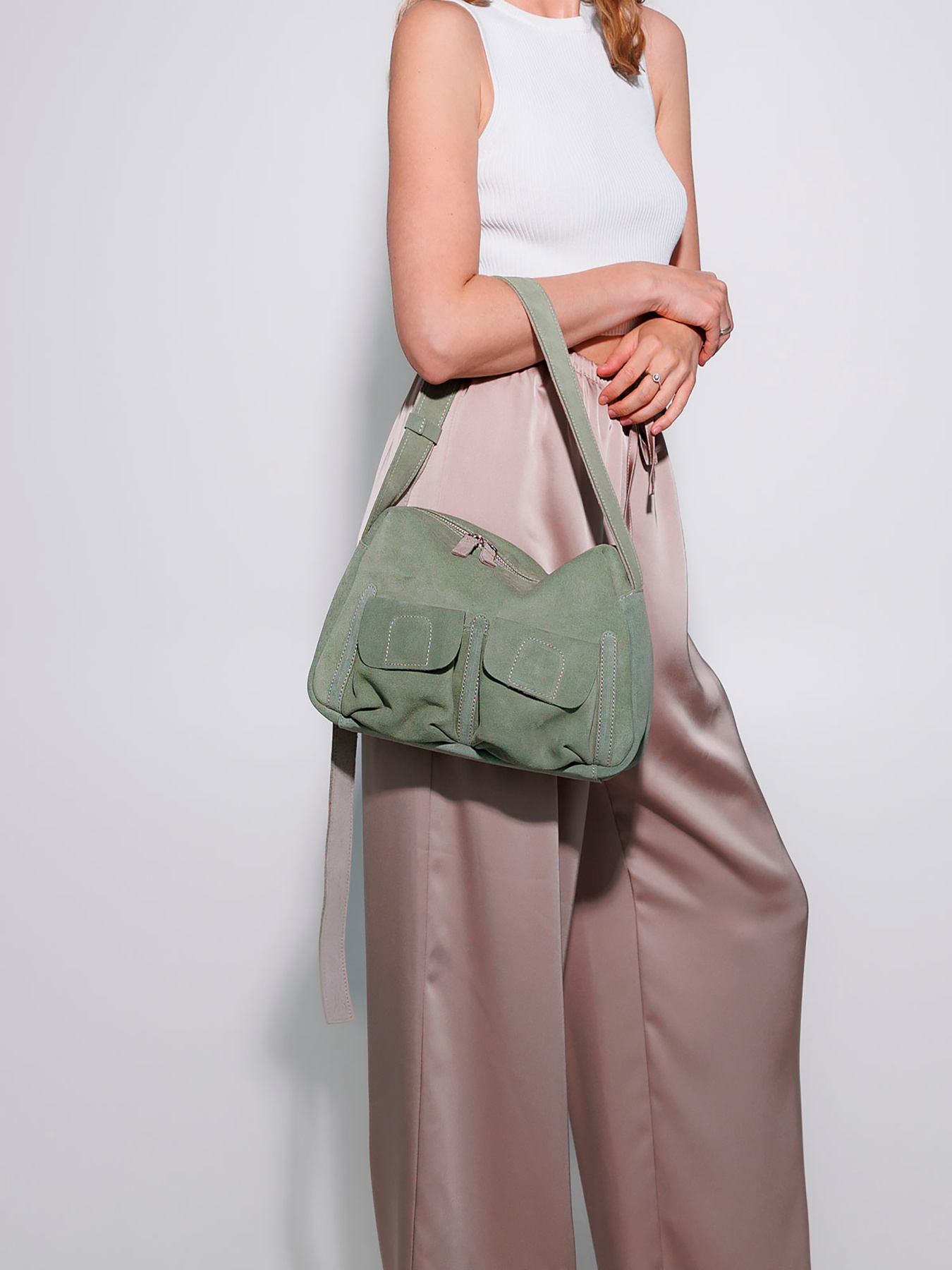 Хобо WeLassie модель zhnocha-shkrqna-sumka-otem-svtlo-olivkovij Фото