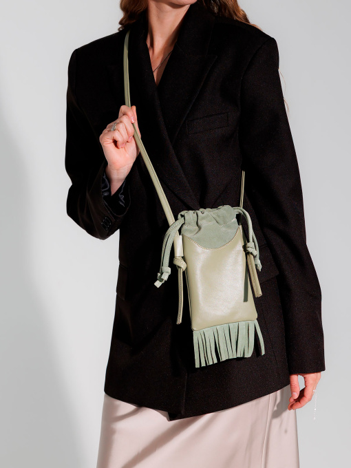 Крос-боді WeLassie модель shkrqna-zhnocha-sumka-rj-svtlo-olivkovij Фото