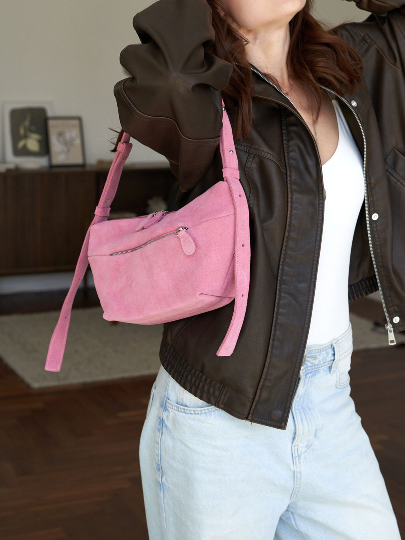 Хобо WeLassie модель zhnocha-shkrqna-sumka-siciliq-rozhevij Фото