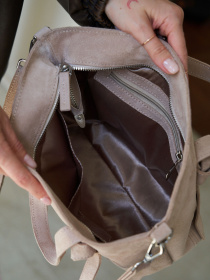 Сумка WeLassie модель zhnocha-shkrqna-sumka-ameliq-bezhevij Фото