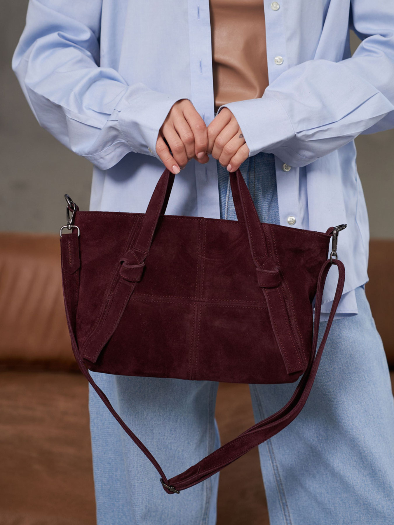 Сумка WeLassie модель zhnocha-shkrqna-sumka-ameliq-bordovj Фото