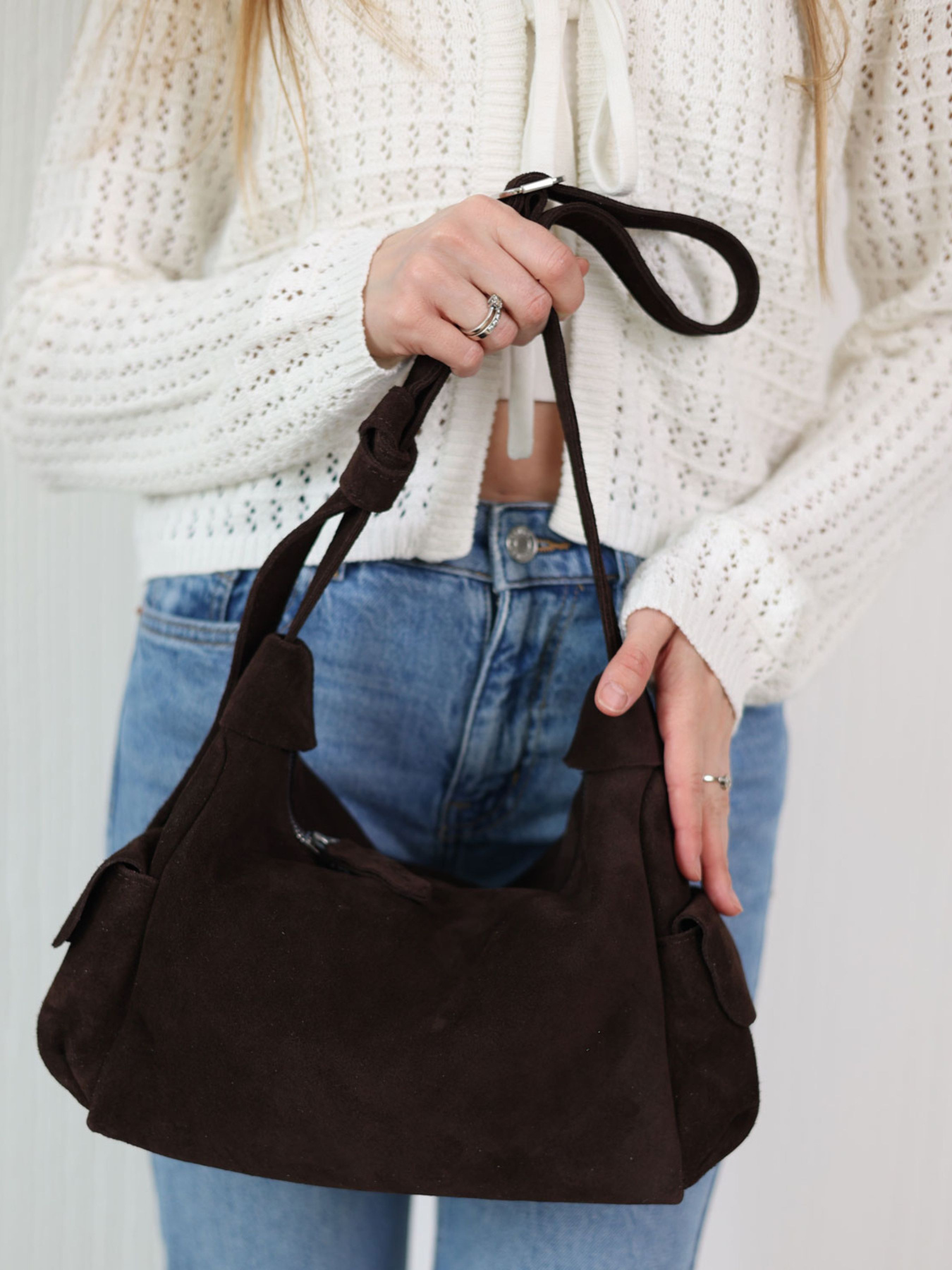 Хобо WeLassie модель shkrqna-zamsheva-zhnocha-sumka-glorq-shokoladnij Фото