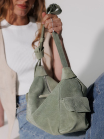 Хобо WeLassie модель shkrqna-zamsheva-zhnocha-sumka-glorq-svtlo-olivkovij Фото