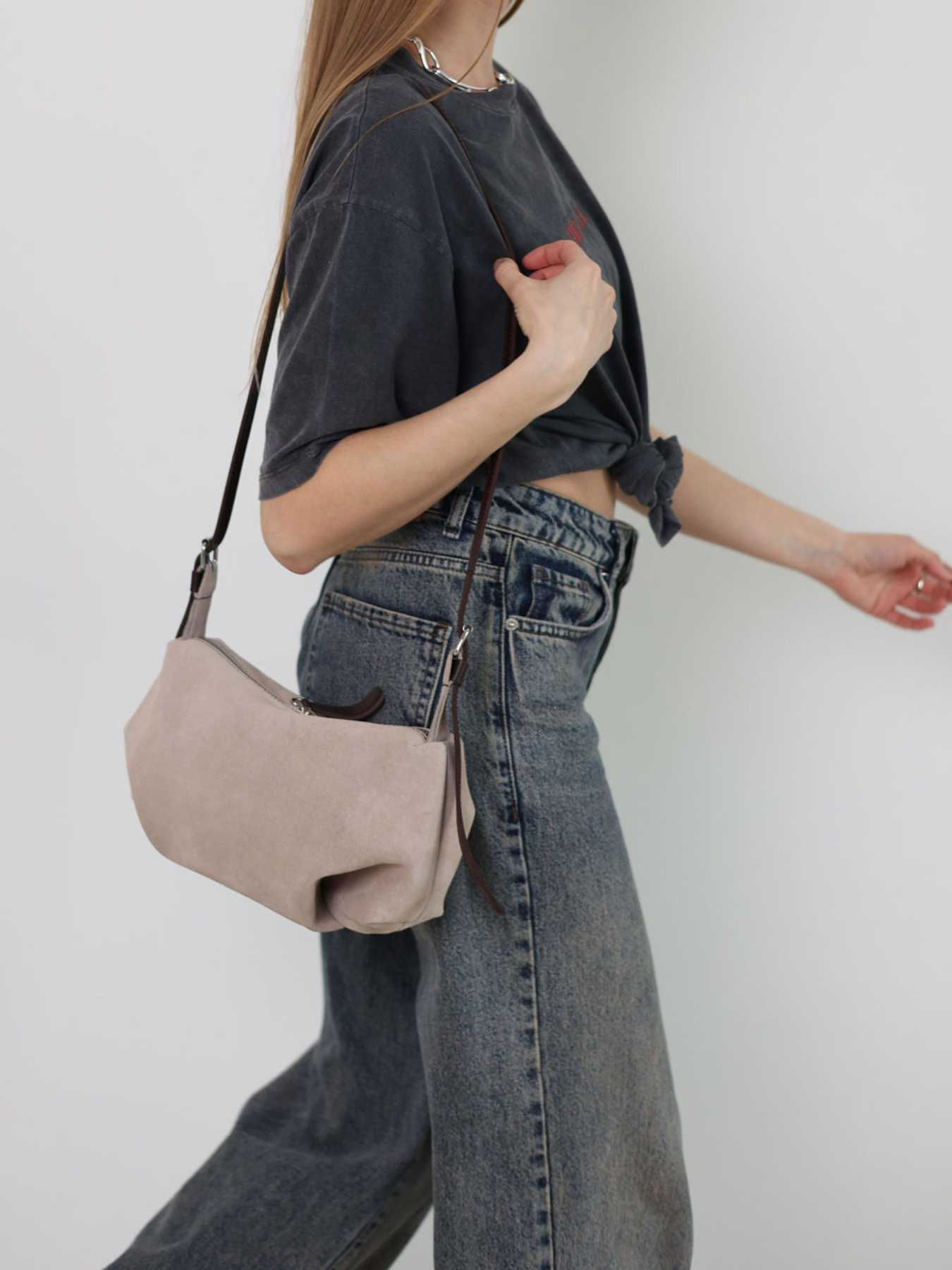 Сумка WeLassie модель shkrqna-zamsheva-zhnocha-sumka-sherr-bezhevij Фото