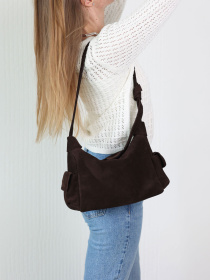 Хобо WeLassie модель shkrqna-zamsheva-zhnocha-sumka-selena-shokoladnij Фото