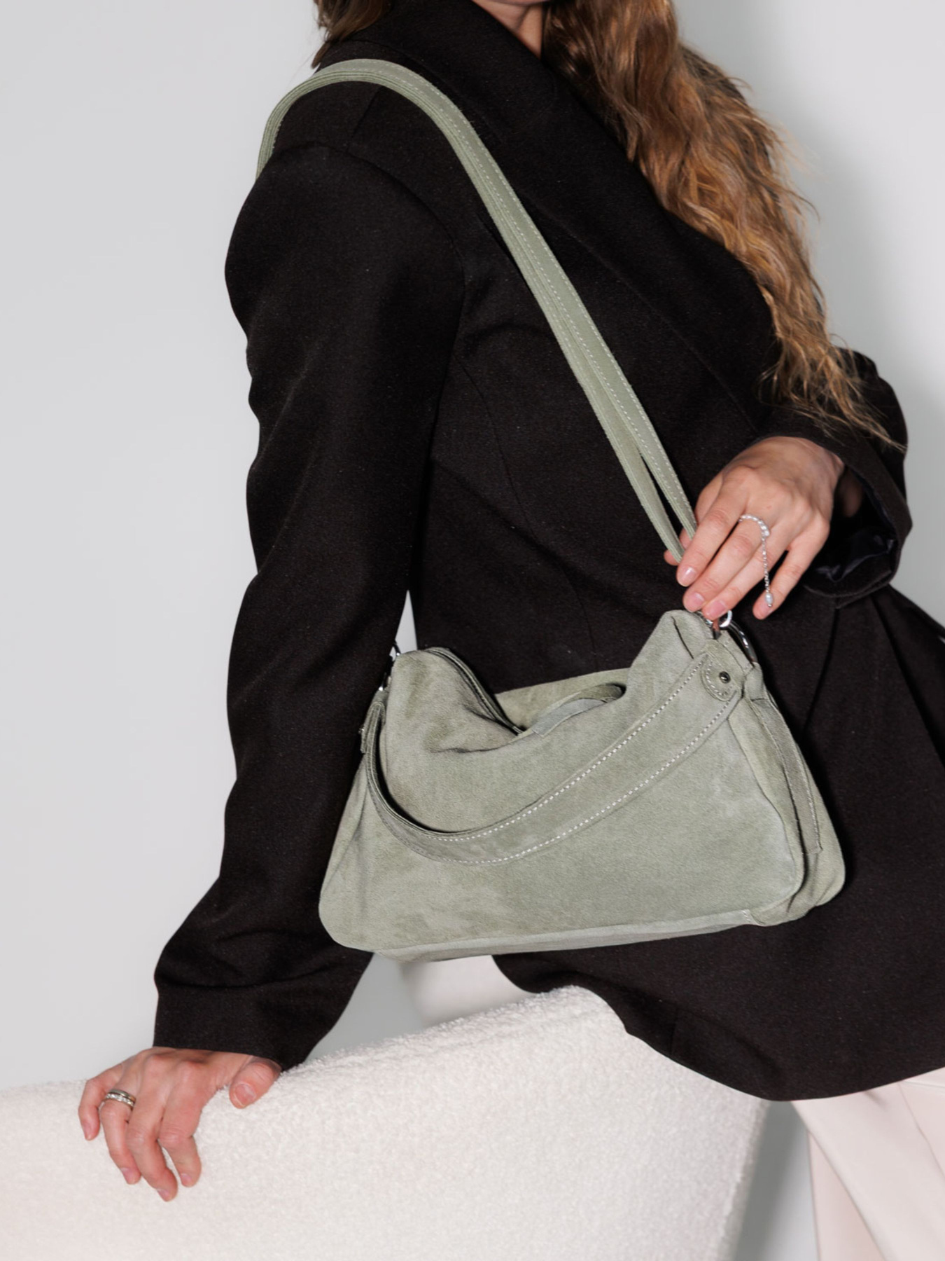 Хобо WeLassie модель zhnocha-shkrqna-sumka-freq-svtlo-olivkovij Фото