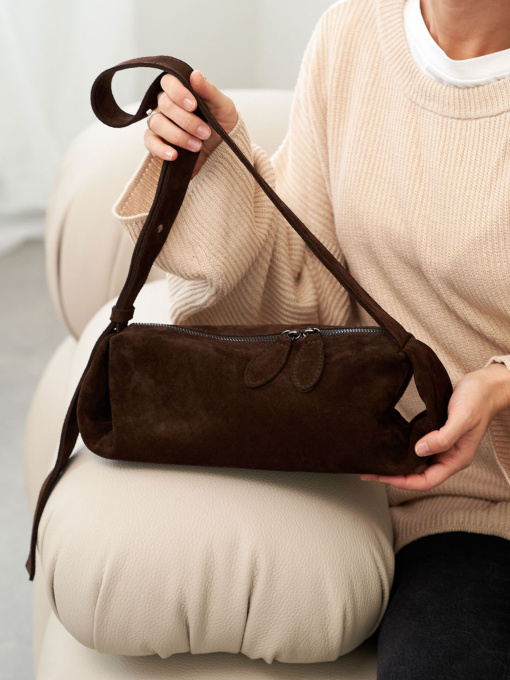 Сумка WeLassie модель shkrqna-zamsheva-zhnocha-sumka-mej-shokoladnij Фото