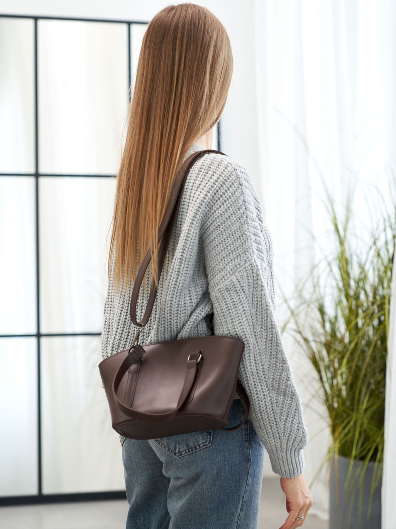 Сумка WeLassie модель zhnocha-sumochka-kora-shokoladnij Фото