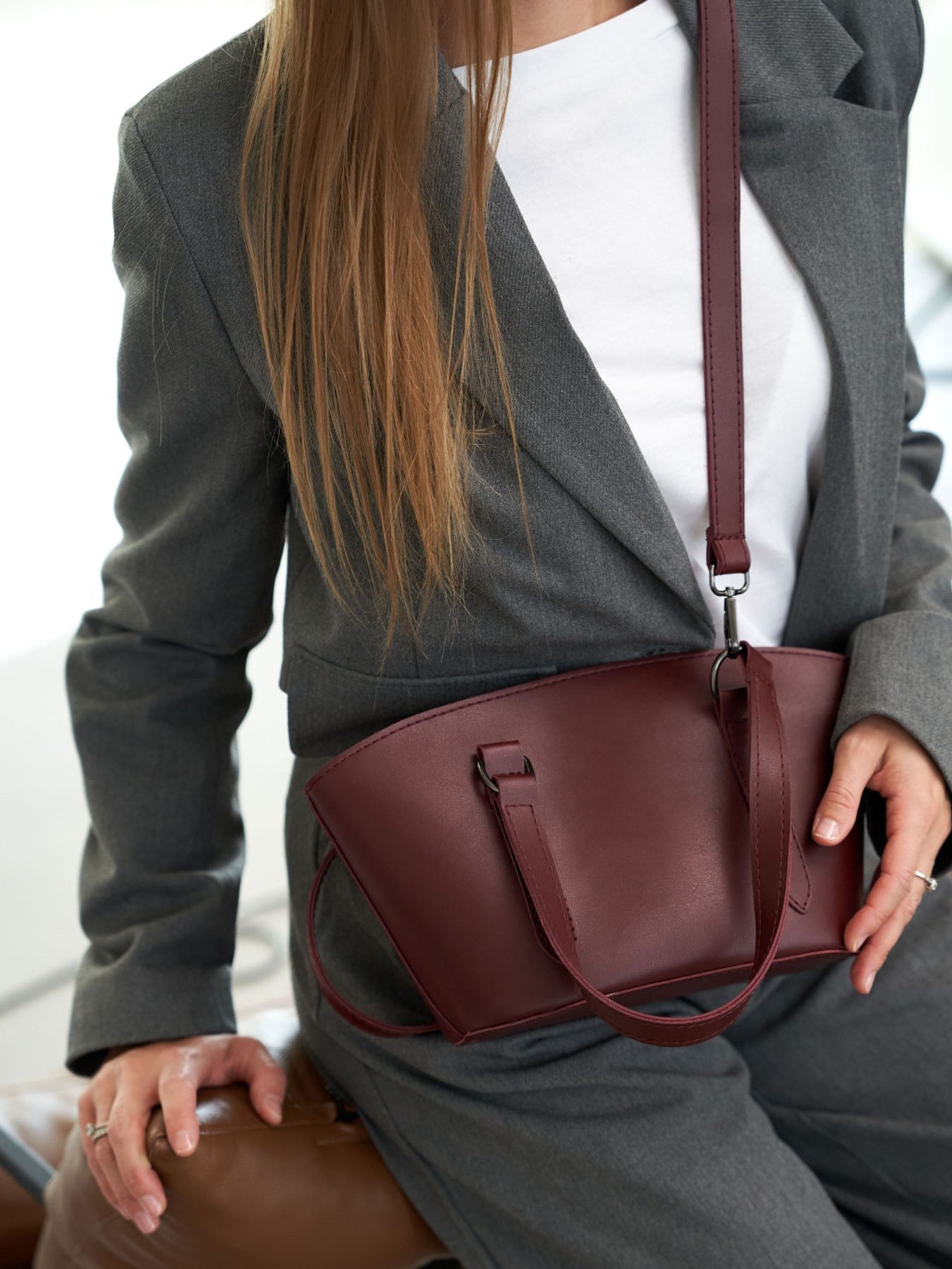 Сумка WeLassie модель zhnocha-sumochka-kora-bordovj Фото