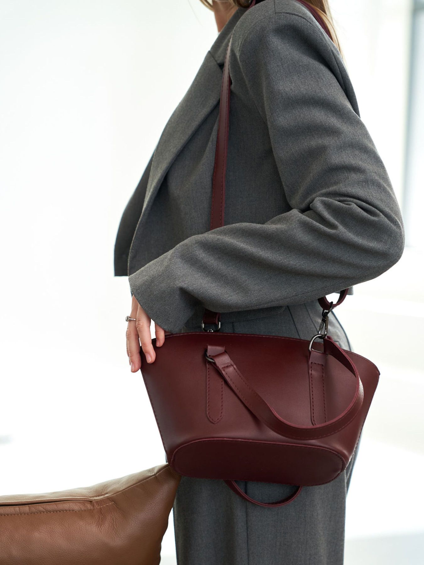 Сумка WeLassie модель zhnocha-sumochka-kora-bordovj Фото