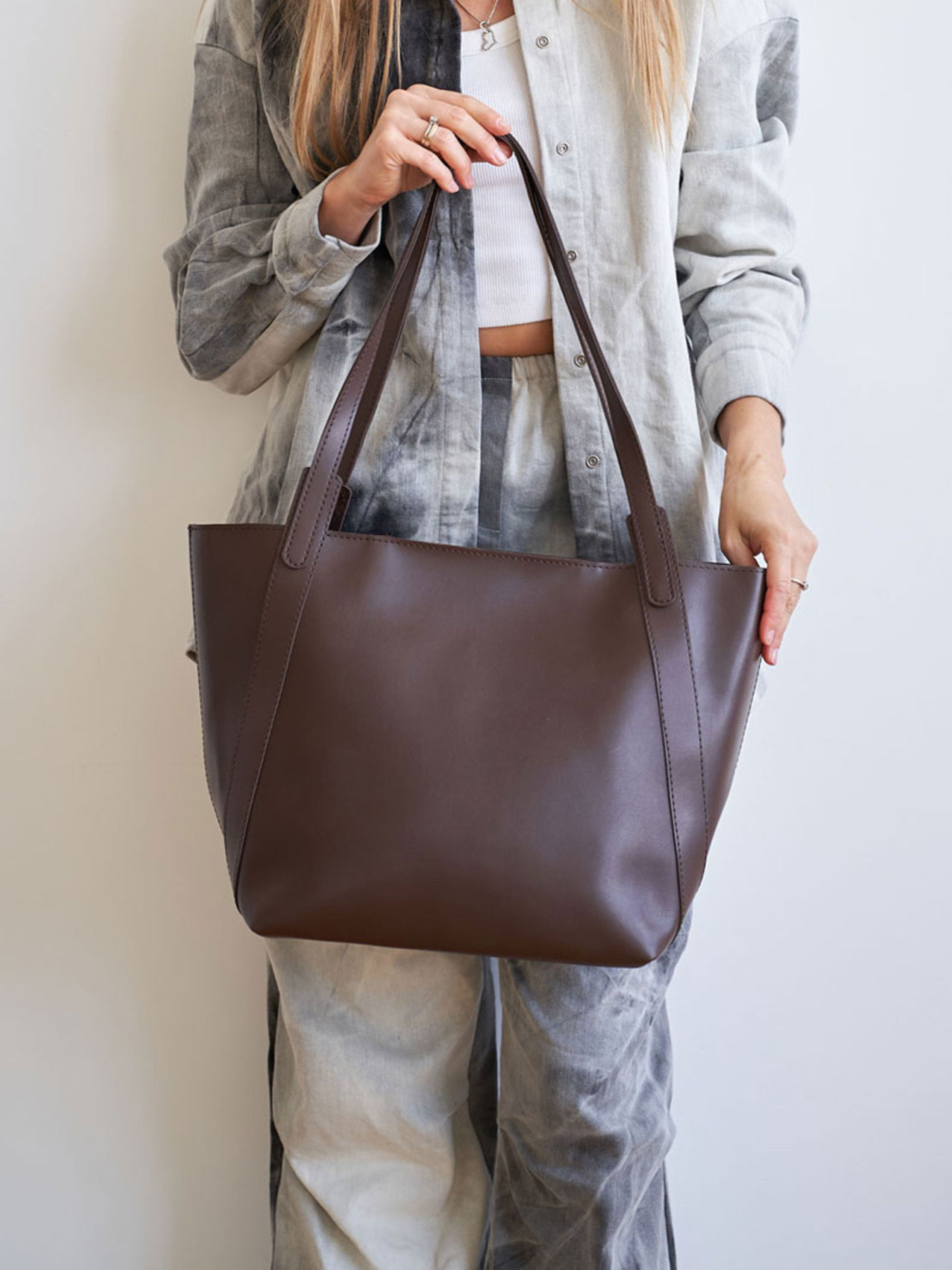 Шоппер WeLassie модель zhnocha-sumka-brtn-shokoladnij Фото