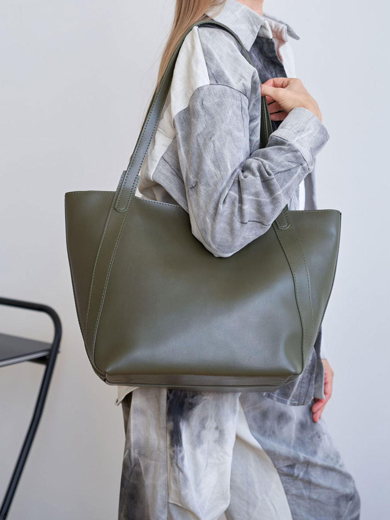 Шоппер WeLassie модель zhnocha-sumka-brtn-olivkovij Фото