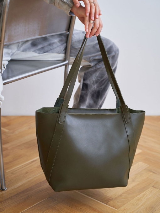 Шоппер WeLassie модель zhnocha-sumka-brtn-olivkovij Фото