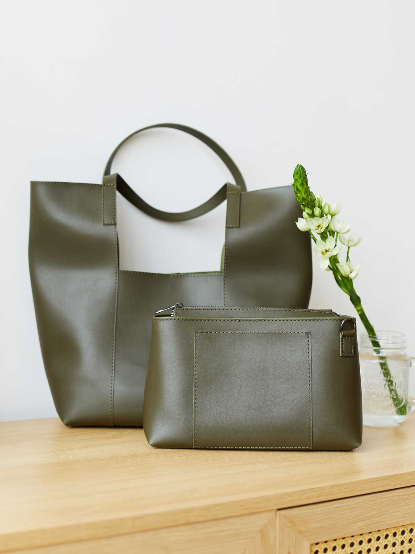 Шоппер WeLassie модель zhnocha-sumka-trejs-olivkovij Фото