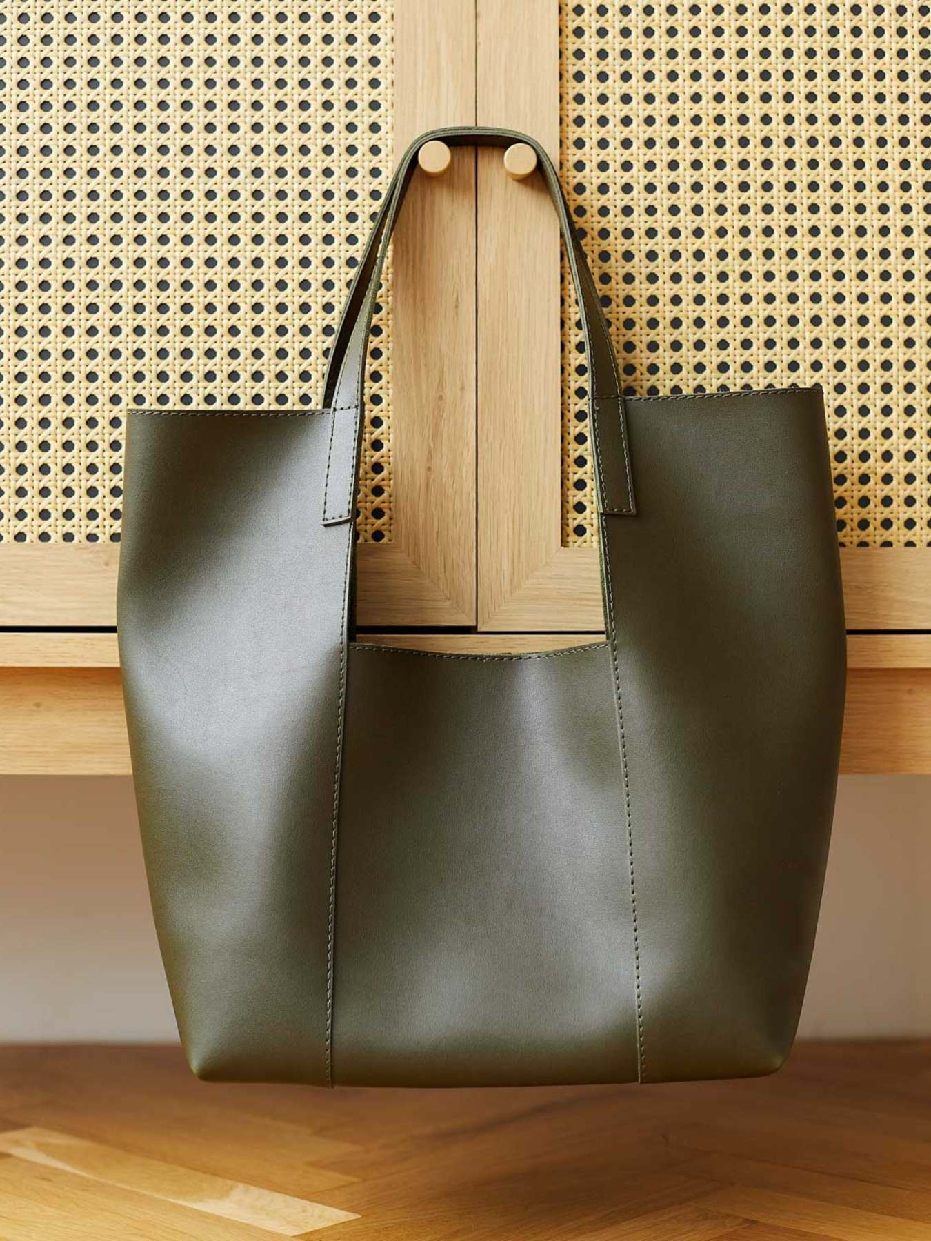 Шоппер WeLassie модель zhnocha-sumka-trejs-olivkovij Фото