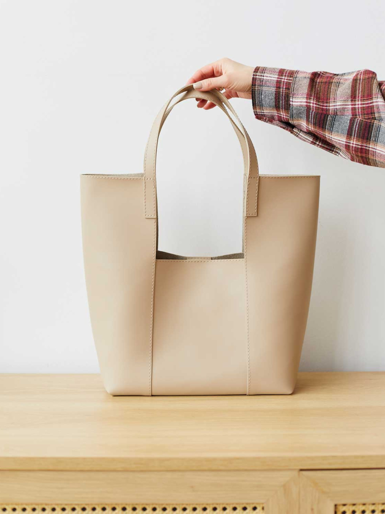 Шопер WeLassie модель zhnocha-sumka-trejs-bezhevij Фото