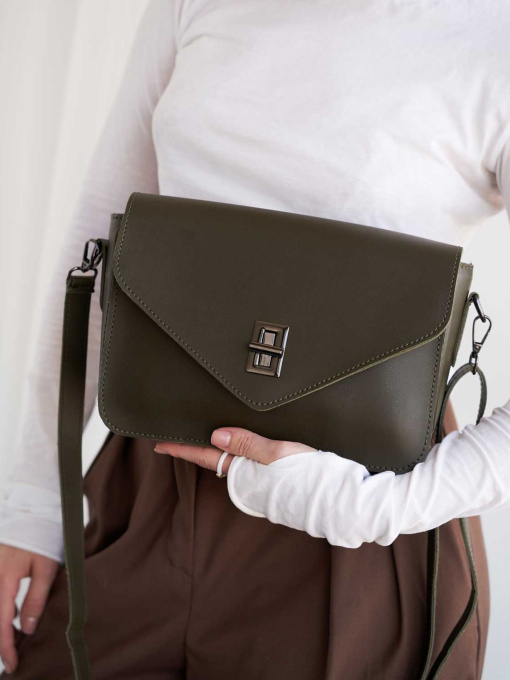 Сумка WeLassie модель stilxna-zhnocha-sumochka-regna-olivkovij Фото