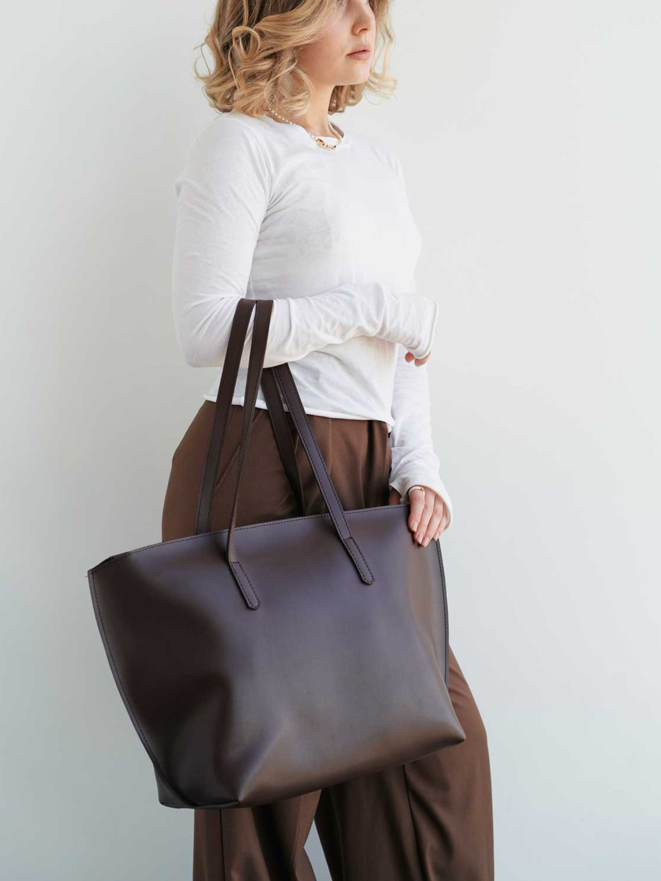 Шоппер WeLassie модель zhnocha-sumka-eml-korichnevij Фото