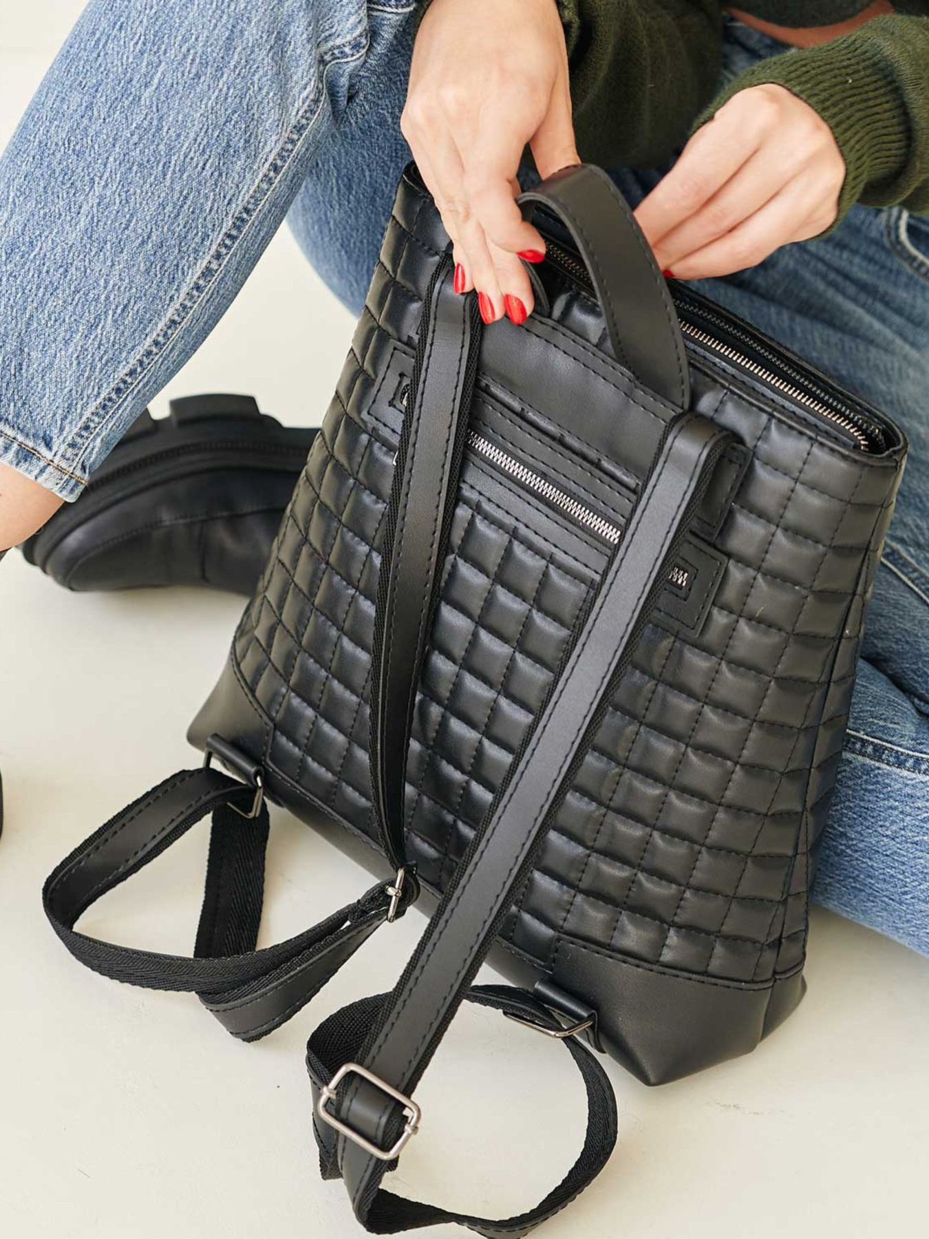 Рюкзак WeLassie модель zhnochij-ryukzak-hls-chornij Фото