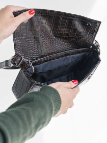 Сумка WeLassie модель zhnocha-sumka-mona-shokoladnyj-kroko Фото