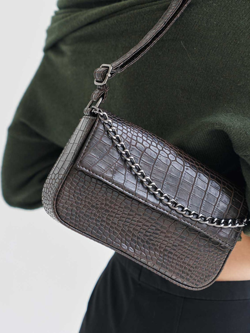 Сумка WeLassie модель zhnocha-sumka-mona-shokoladnyj-kroko Фото