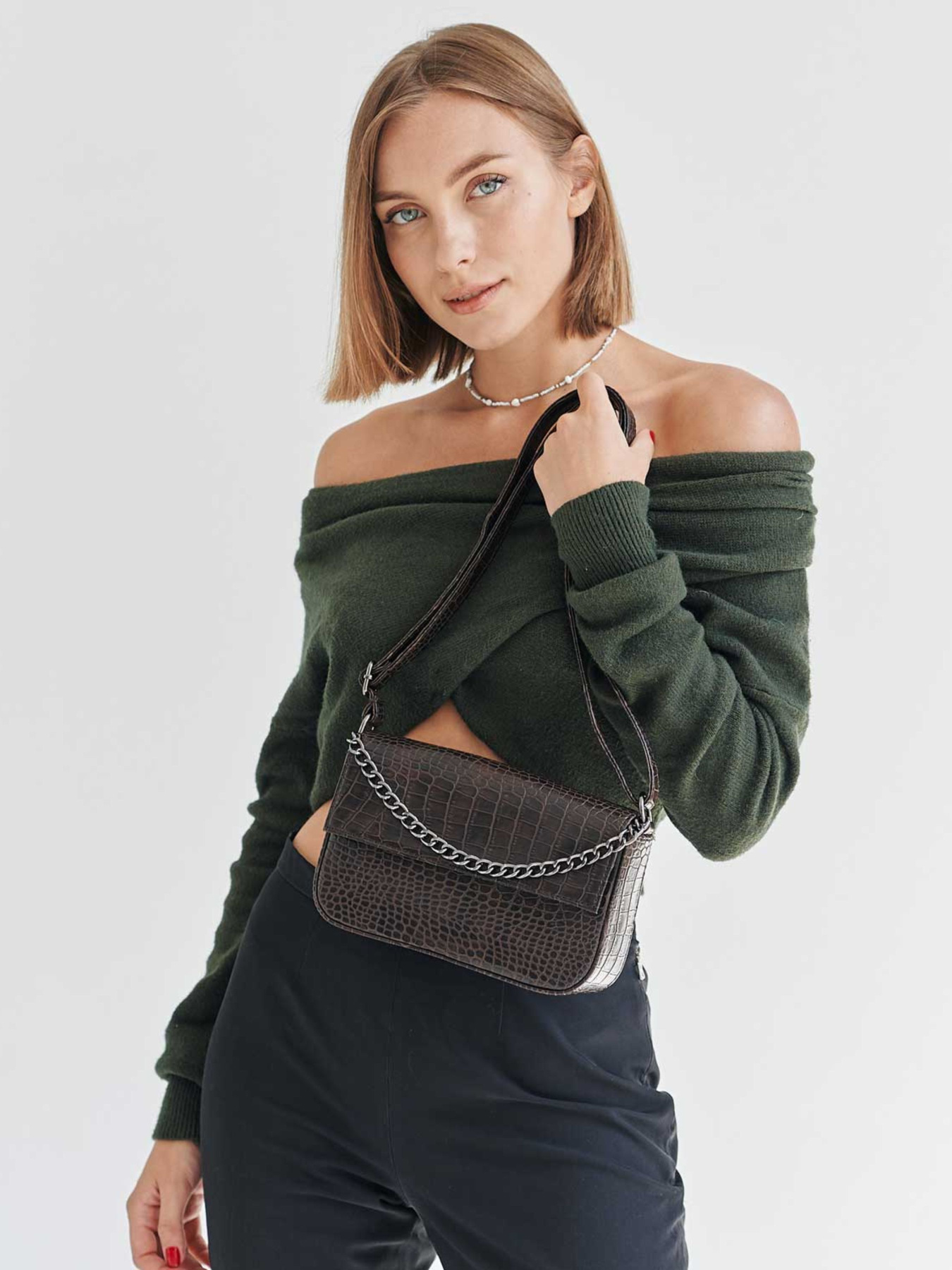 Сумка WeLassie модель zhnocha-sumka-mona-shokoladnyj-kroko Фото