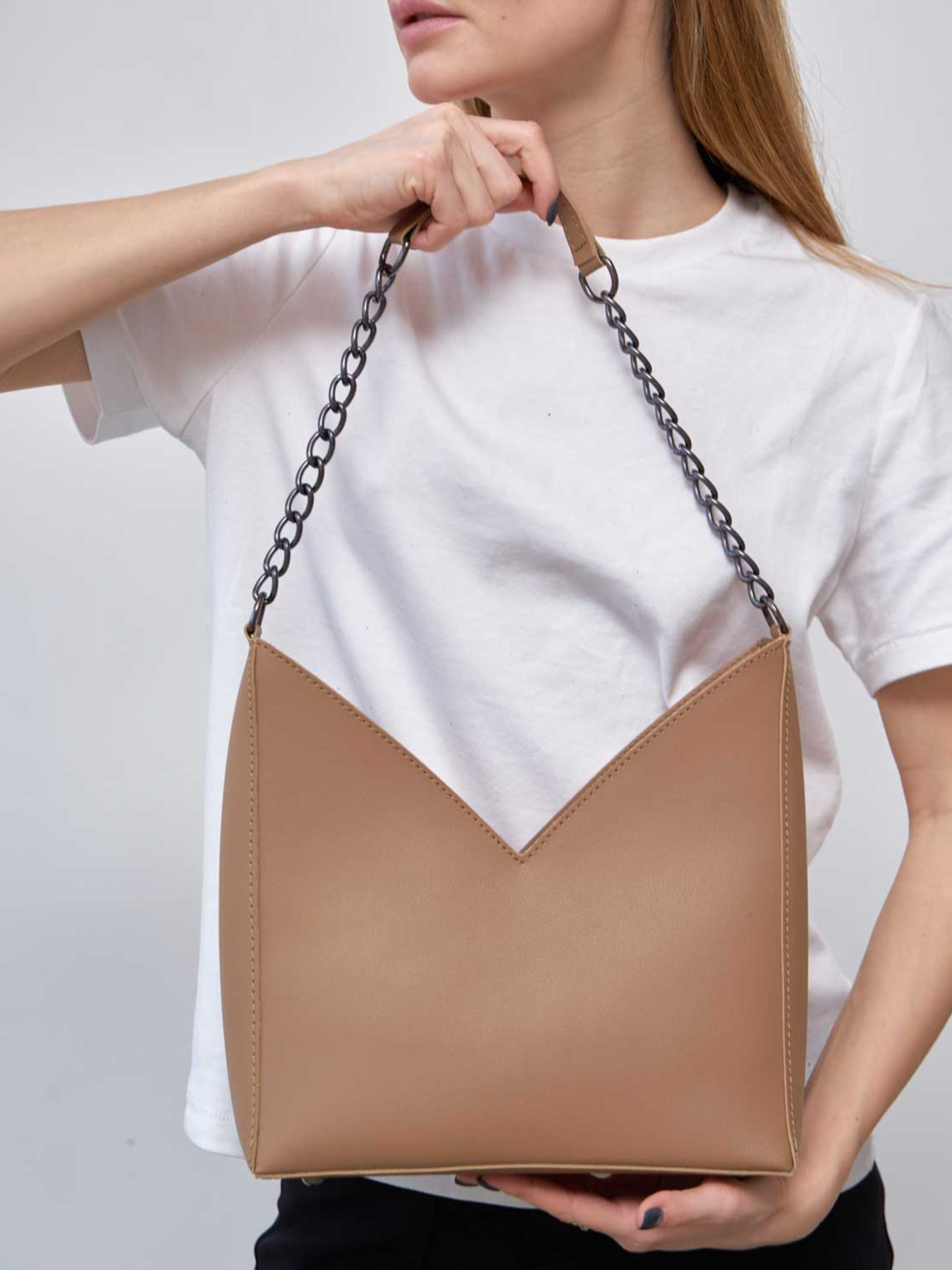 Сумка WeLassie модель zhnocha-sumka-karl-kofejnij Фото