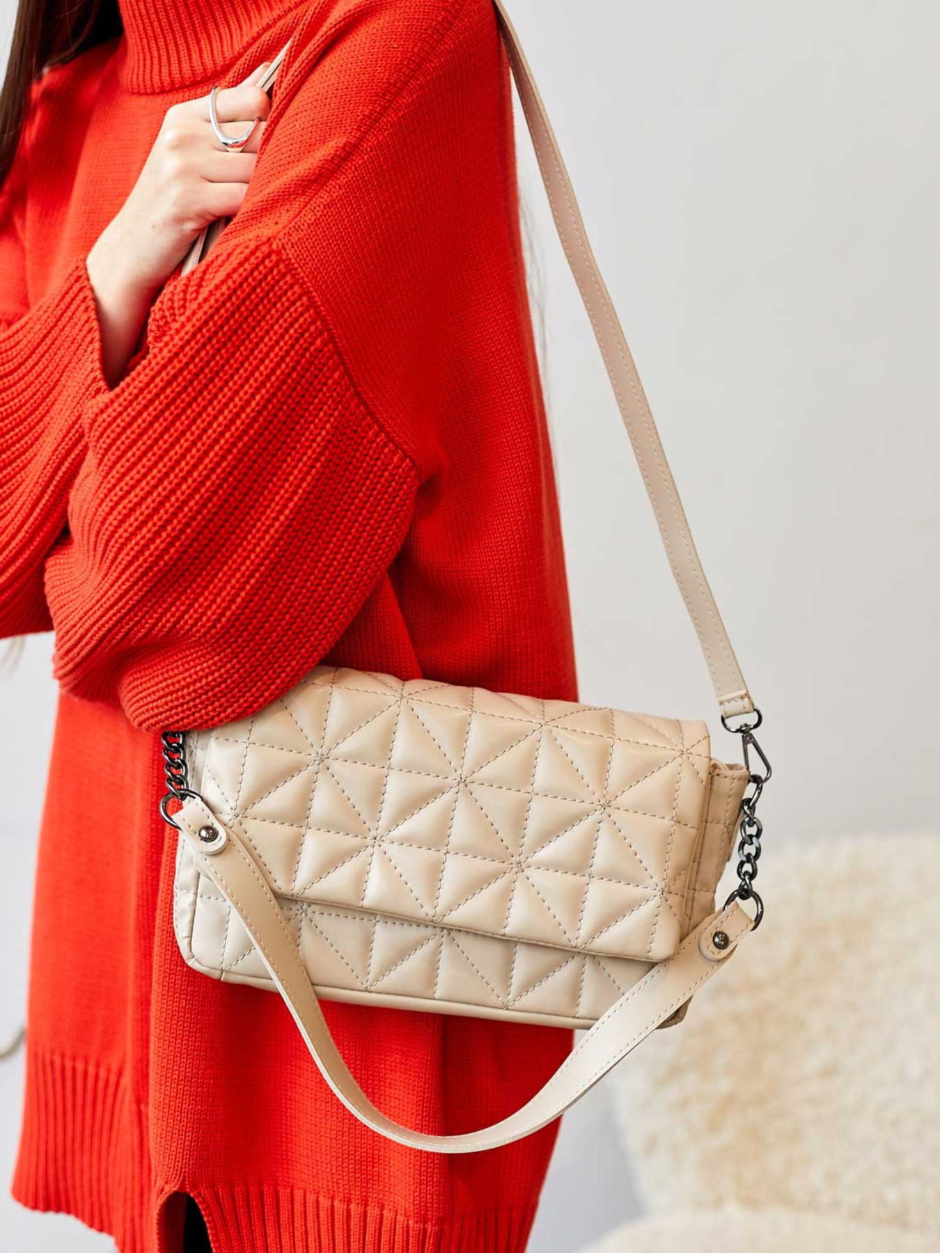 Сумка WeLassie модель sumka-zhnocha-flora-bezhevij Фото