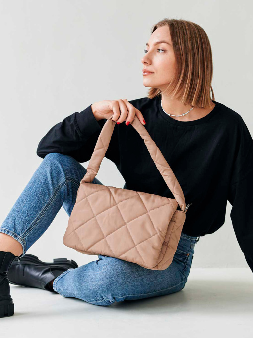 Сумка WeLassie модель sumka-zhnocha-nejlonova-lola-bezhevij Фото