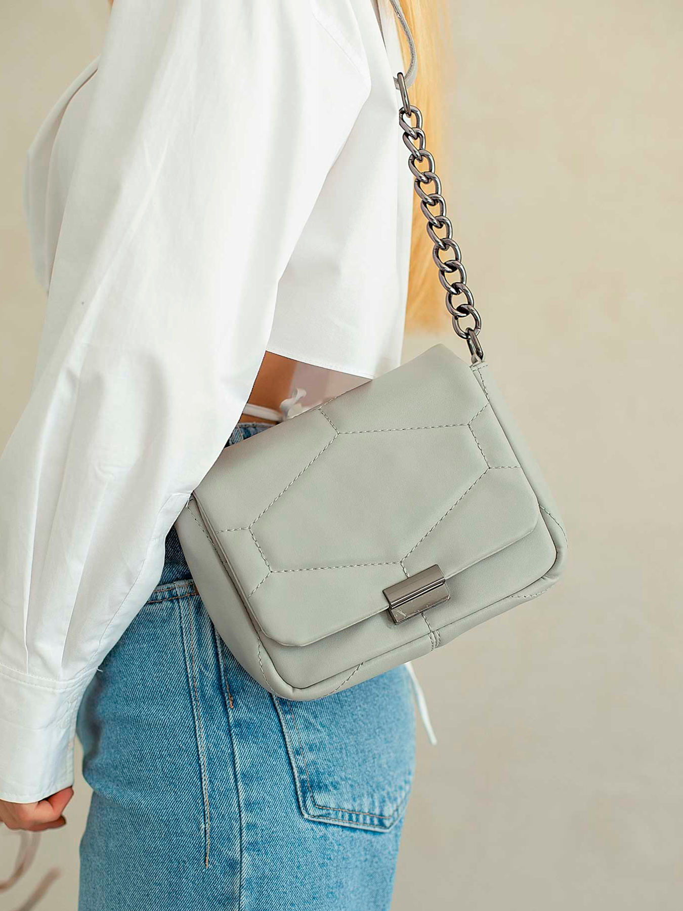 Сумка WeLassie модель zhnocha-sumka-sand-srij Фото