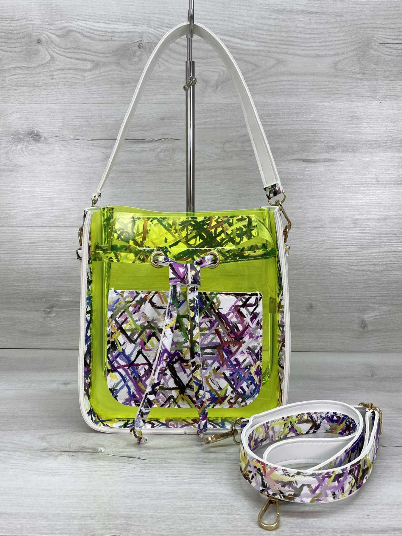 Сумка WeLassie модель sumka-zhnocha-manon-abstrakcq-zelenij-silkon Фото