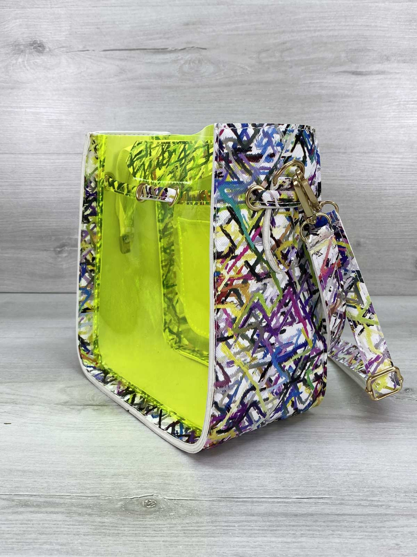 Сумка WeLassie модель sumka-zhnocha-manon-abstrakcq-zelenij-silkon Фото