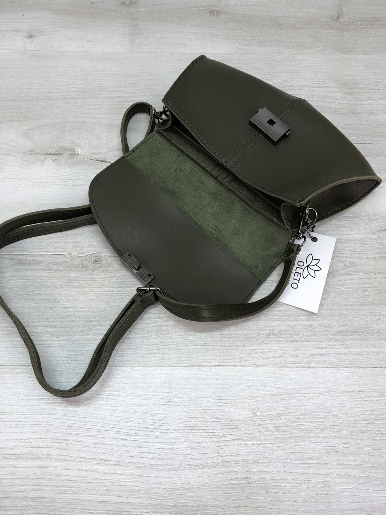 Клатч WeLassie модель sumka-zhnocha-na-poqs-klatch-demi-olivkovij Фото