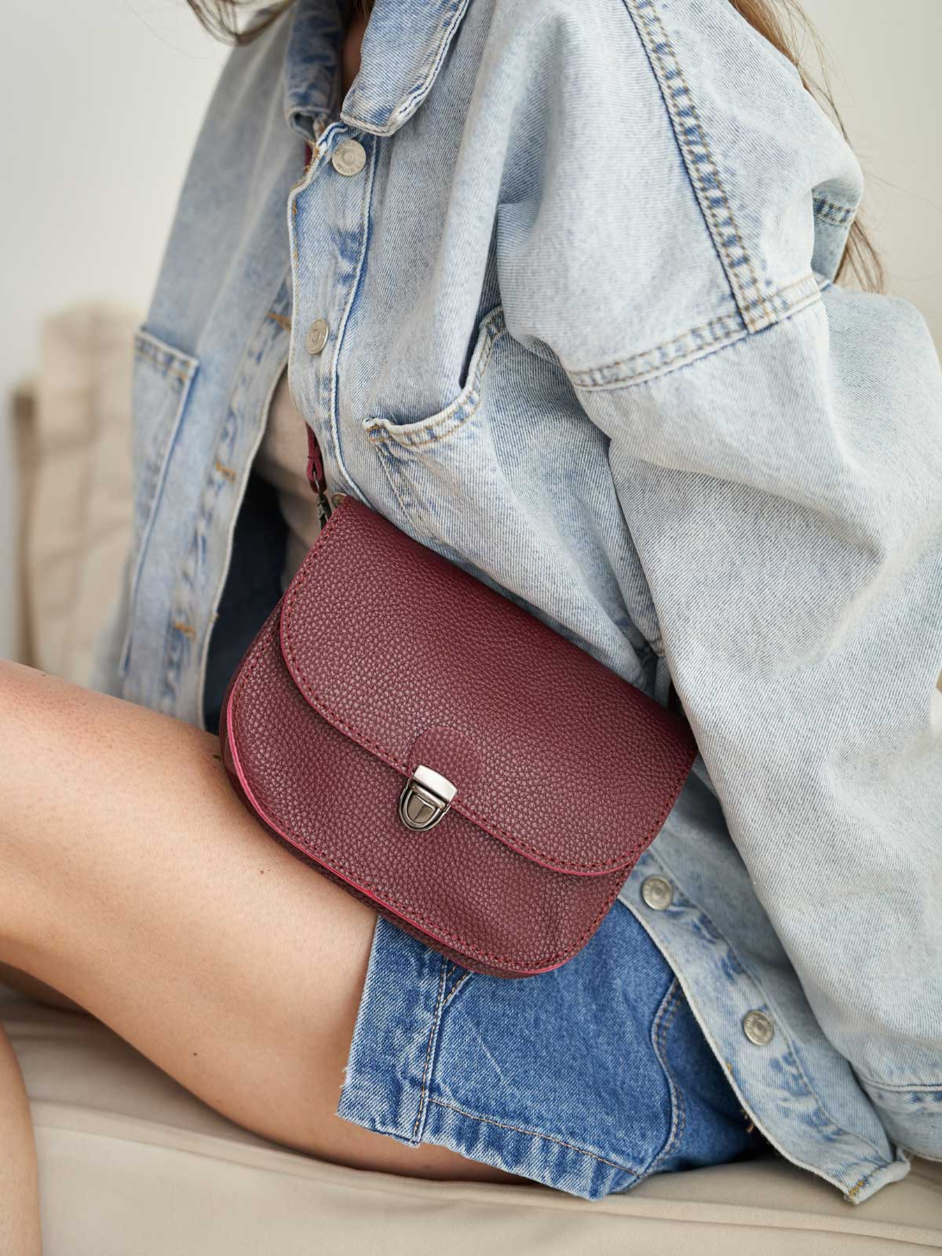 Клатч WeLassie модель sumka-zhnocha-stacy-bordovj Фото