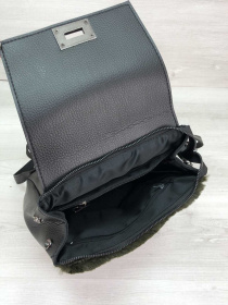 Повседневный рюкзак WeLassie модель zhnochij-ryukzak-fab-chornij-z-olivkovim-hutrom Фото